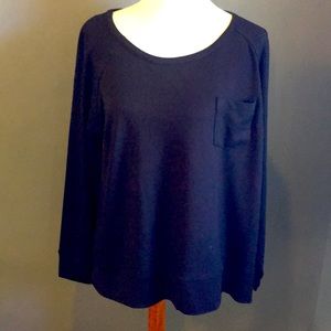 Merona Black Soft and Stretchy Shirt w/ Pocket